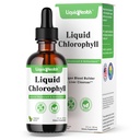 LIQUIDHEALTH Sıvı Chlorophyll Drops - İç Deodorizer, Liver Detox, Immune Support, Collagen for Hair & Skin, Stop Bad Breath, Reduce Appetite - Made in the USA, Vegan, Non-GMO (2 oz)