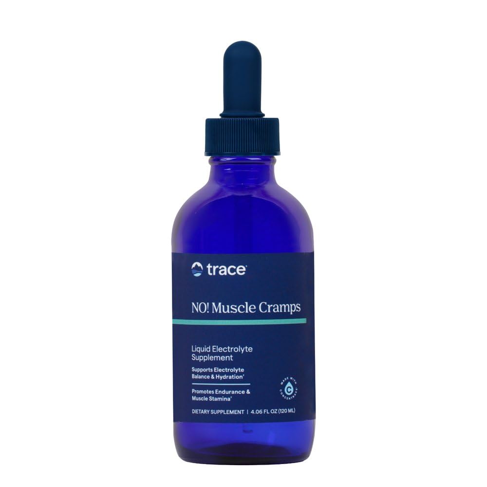 Trace Minerals NO! Kas Cramps - Sağlıklı Kas Fonksiyonu için Tamam - Sıvı Tamam - Elektrolyte Balance - Endurance & Energy - Sugar-Free - 4.06 fl oz (60 hizmet)
