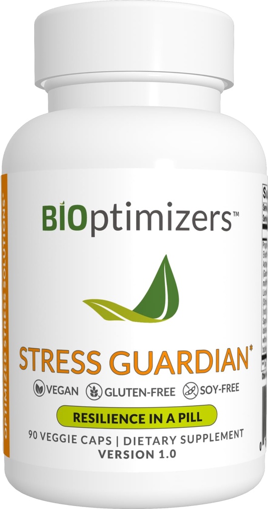 BIOptimizers Stres Muhafızı - Stresli Yardım Kapsülü - Geri Destek Yönetimi - 90 Capsules