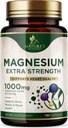 Magnezyum Mineral Supplement 1000 mg - Yüksek Potency Citrate for Bone, Heart Health, Nerves & Muscle Support, Nature's Magnezyum Kompleksi, ABD'de Şişelenmiş - 180 Capsules