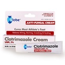 Globe Clotrimazole Antifungal Krem% 1 USP (1 oz), Anti Fungal Tedavisi, Relieves Itching, Yanan, Cracking ve Scaling Associated Athletes Foot, Jock Itch, Ringworm ve More More