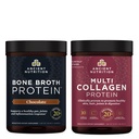 Eski Beslenme Multi Collagen Protein Toz, Unflavored, 45 Hizmet + Bone Broth protein Toz, Chocolate, 20 Hizmet