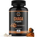 Chaga Capsules Organik Supplement | Destekler Immune Health & Vitality | Daily Immune Support | Organik Chaga Mushroom Extract | 90 Capsules (1 Ay Supply)