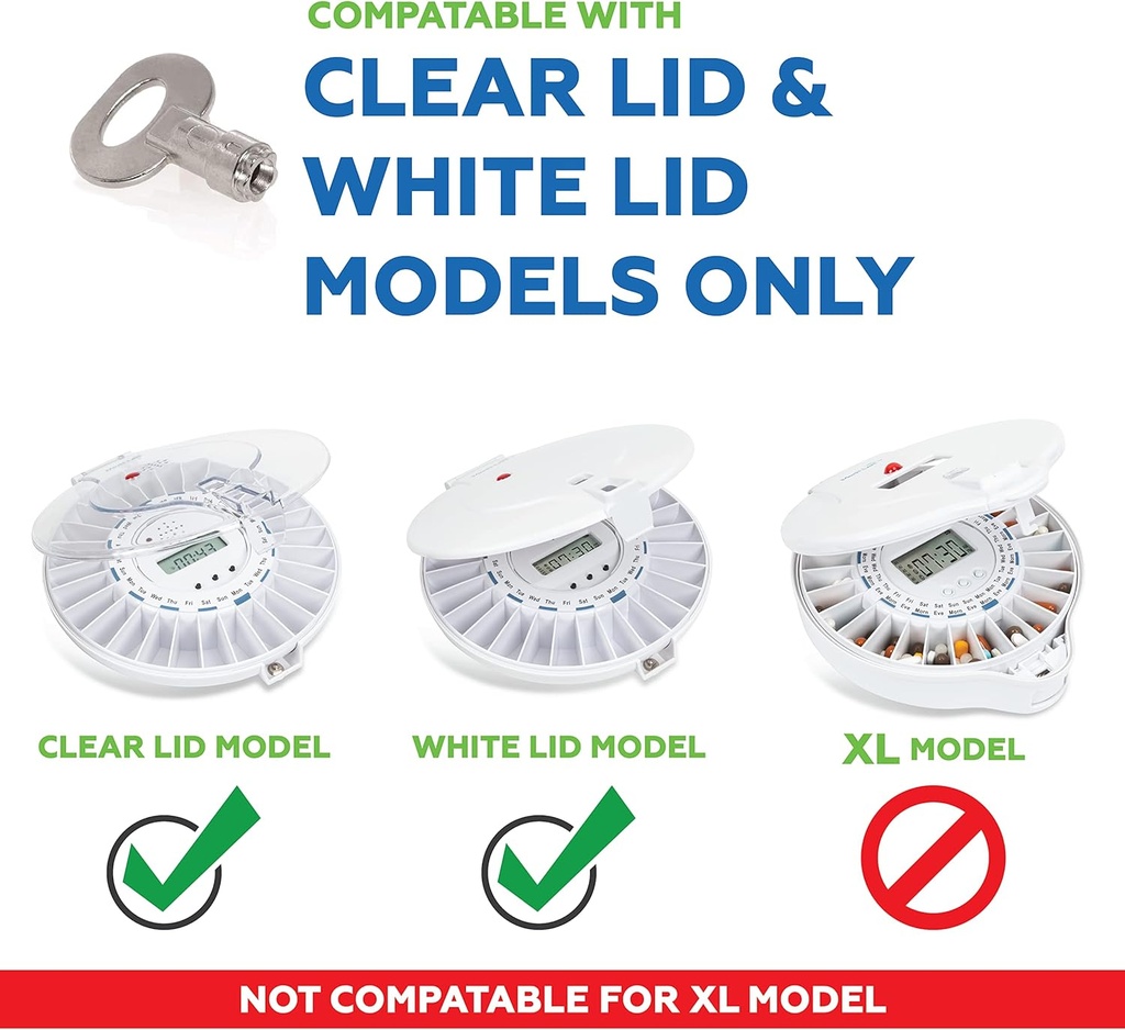 Otomatik Pill yapıştırıcısı için anahtar değiştirmek, Electronic Medical Organizer with Light & Alarm Hatırlatıcıları ( Med-E-Lert BEN)