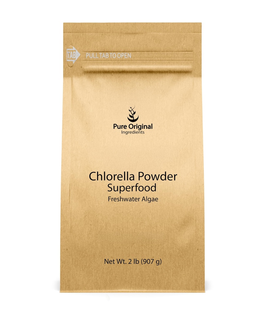 PURE ORIGINAL INGREDIENTS Chlorella Toz (2 lb) Superfood, Freshwater Algae, Natural Natural
