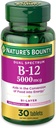 Nature's Bounty, Dual Katman Diyetary Supplement, Hızlı Yayın ve Genişletilmiş Yayın, Enerji Metabolism ve Nervous System Health, 5000mcg, 30 Tablets