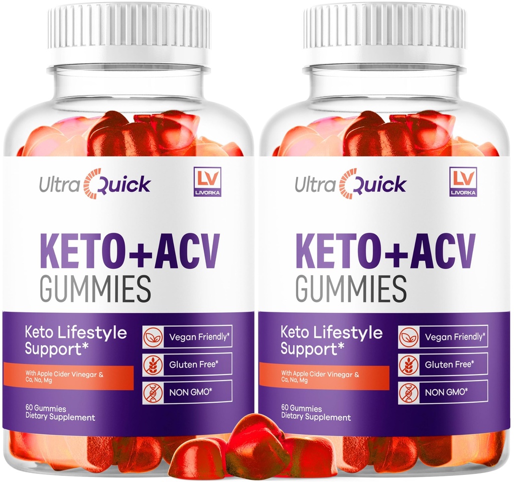 (2 Pack) Ultra Quick Keto ACV Gummies Kilo kaybı, Ultra Quick Keto ACV Gummies, UltraQuick DW Plus ACV Destek Gummies, Ultra Quick Kilo Kaybı 2 Ay Boyunca Hızlı Kilo kaybı Gummies