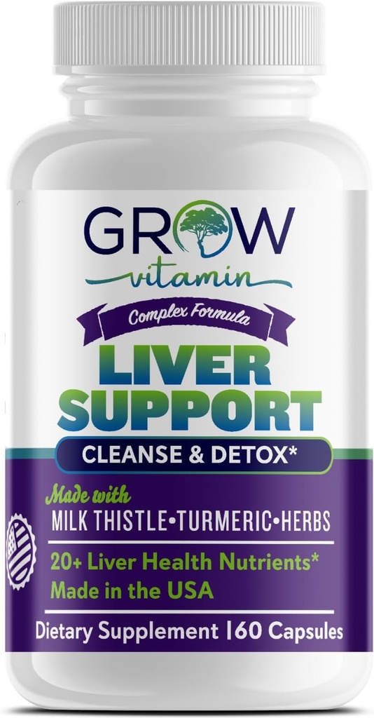 Vitamin Liver Cleanse Detox Capsules w/Unique Süt Butle, Artichoke & Dandelion Ekstraksiyonu - Liver Supplement Turmeric, Beetroot & Choline - 60 Capsules