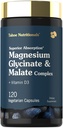 Tahoe Beslenme Magnezyum Glycinate ve Malate Kompleksi | Vitamin D3 | 120 Capsules | Superior Abxia | Non-GMO ve Gluten Free Formula
