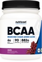 Nutricost BCAA Toz (Grape, 90 Hizmet) - Optimal 2:1 1 Oran, Vegetarian, Non-GMOMO