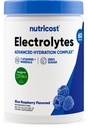 Nutricost Electrolyte Komplek Toz (60 Hizmet, Blue Raspberry) - Hydration Supplement Drink Mix with Vitamins and Minerals