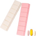 sanderala 2Pack Weekly Pill Organizer,Extra Large 7 Days Pill Cases Travel Daily Pill Box for Fish Oil,uba Tabletler Supplements and Other Vitamin Pill