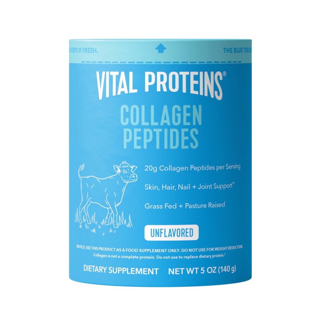 Vital Proteins Collagen Powder Toz Supplement for Skin Hair Nail Joint Health or Support - Hydrolyzed Collagen - Unflavored, 7 Servisler