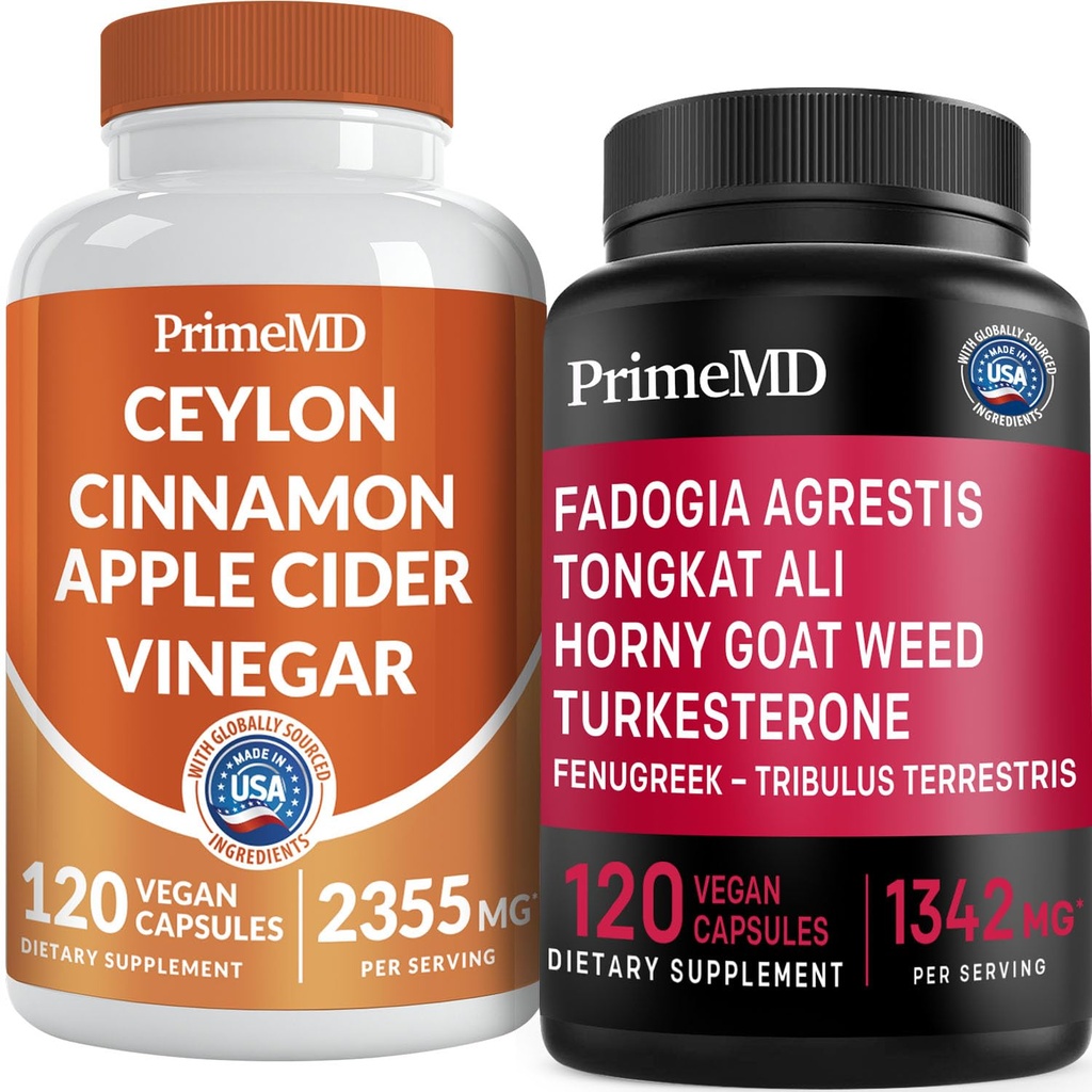 Ceylon Cinnamon (1pk) ve Fadogia Tongkat Ali (1pk) Tamam Sche - Kalp, Enerji, Kas, testosteron ve Immune Desteği - Non-GMO, Vegan, Gluten-Free