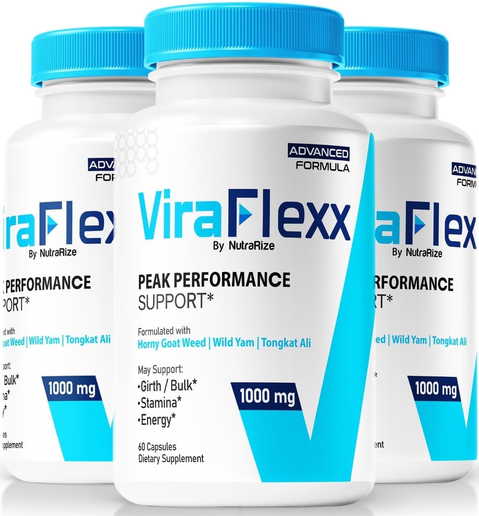 3 Pack ViraFlexx for Men, Pro Capsules, Male Performance Support 500 mg, All Natural Diyetary Supplement to Support General Health, Vira Flexx Yorumlar (180 Capsules)