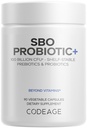 Kodage SBO Probiyotiks, 100 Milyar CFUs Per Servis, Multi Strain Soil Temel Organizmleri ve Organik Fermented Botanical Mix, Raf-Stable, 90 Capsules, Raf-Stable, 90 Capsules