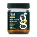 Gaia Herbs Süt Butle Gummies - Liver Health & Liver Detox için Antioksit Özellikleri - Lemon Flavored - 60 Vegan Gummies