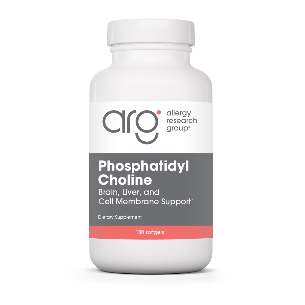 Alerji Araştırma Grubu Phosphatidyl Choline Supplement - Lecithin Capsules, Digestive Enzymes for Liver, Fat Digestion Support, Choline Supplements for Fatty Liver, 1540 mg Softgels - 100 Count