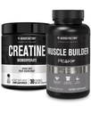 Jacked Factory Tinatine Monohidrat Toz 150g - Kas Büyüme, Artan Güçlü & Essentials Muscle Builder - PeakATP (30 Capsules) ile Günlük Kas Builder