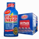 Enerji B12 11,000 Ekstra Güçlü Enerji Shot Açaí Pomegranate 48 Pack, 260 mg Natural Caffeine, B12 & B6, Nootropic Focus, Vitality, Zero Sugar, Gluten-Free, Vegan, Kosher, 1.93 fl ozz