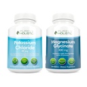 Potasyum klorid 99 mg + Magnezyum Glycinate 400 mg - 365 + 270 Tablet - Vegetarian Sche - ABD'de Made in USA