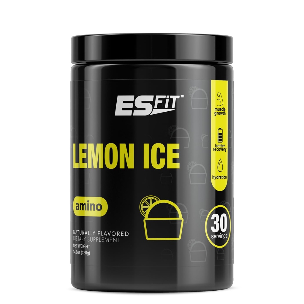 Toz Toz - Pre and Post Workout with Electrolytes - BCAA 2:1 Oran, Amino Asits, Superior Taste, Tested ve Sertifikalı, Limon Buz, 30 Hizmet