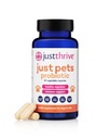 Sadece Thrive Just Pets Probiyotik - Daily Digestive Probiyotiks for Dogs and Cats - 4 Milyar CFUs Pet Probiyotik, 30 Capsules