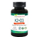 D3 Tamam Bone ve Heart Health ile ELP ESSENTIAL Vitamin K2,Capsules K2+D3 Vitaminleri 120 Capsules