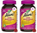 Doğanın Yolu Alive! Saç, Skin & Nails Gummies, Advanced Beauty Formula*, Biotin ve Collagen ile, Strawberry Flavored, 60 Gummies (Pazarlama Mayıs Vary) (Pazarlama 2)