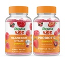 Lifeable Magnezyum Kids + Probiyotik 2 Milyar CFU Kids, Gummies Sche - Great Tasting, Vitamin Supplement, Gluten Free, GMO Free, Chewable Gummy