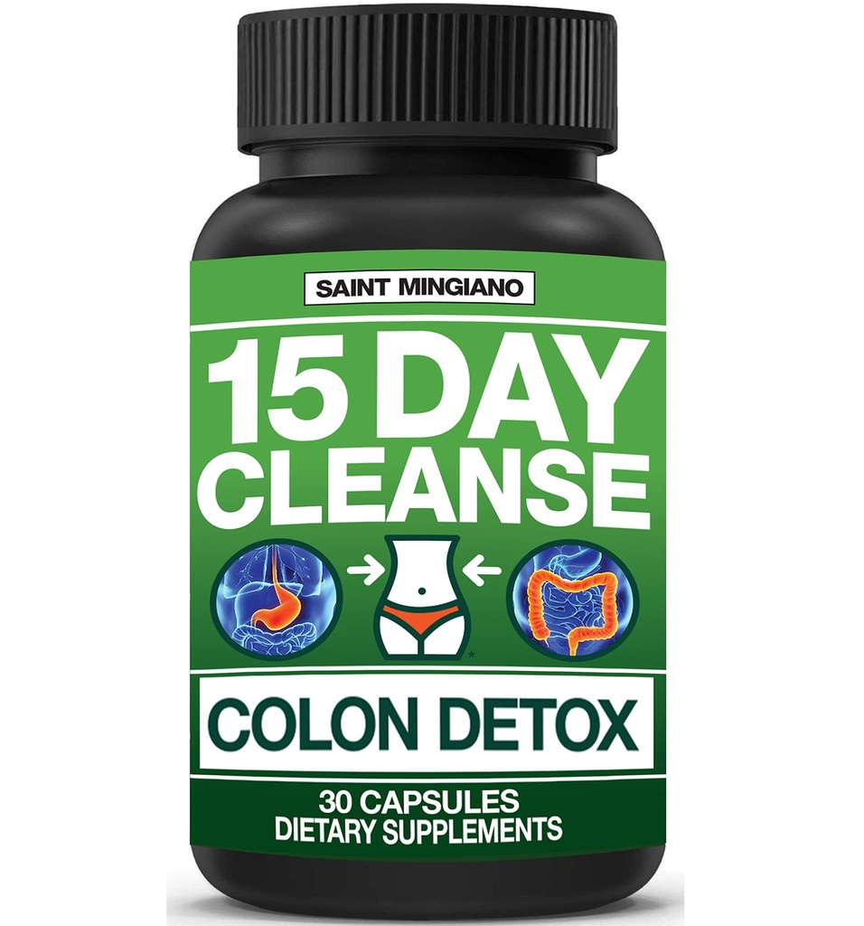 15 Day Cleanse | Kolon Detox, Constipation & Bloating için Doğal Laxative ile. 30 Pills to Detoxify & Boost Energy | Ekstra-Strength Senna Leaf Supplements | Bazı İnsanlar için Güçlü.