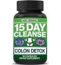 15 Day Cleanse | Kolon Detox, Constipation & Bloating için Doğal Laxative ile. 30 Pills to Detoxify & Boost Energy | Ekstra-Strength Senna Leaf Supplements | Bazı İnsanlar için Güçlü.