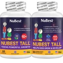 Nu Best Sche Tall 10+ 60 Capsules Tall Kids 60 Chewable Tabletler | Çocuklar ve Gençler için Üst Büyüme Desteği | Gıda, Vitaminler D3 K2, Collagen & Herbs