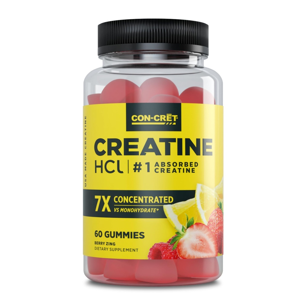 Erkekler ve Kadınlar | Kas, Bilişsel, Hücresel Enerji Desteği | No Bloating or Cramps | USA Made | Berry Zing (60 Count)