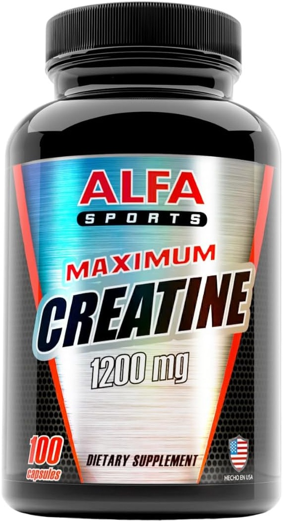 ALFA VITAMINS maksimum Kretine Monohidrat 1200 Mg 100 Capsules. Kas Mass - Muscle growth - Post Workout Recovery. Lactic Asit Etkilerinin Azaltılması