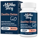 2300 MG Zeolite Detox Capsules - Aktif Charcoal & Bentonite Clay, Yüksek Absorbable Full Body, Liver & Gut Cleanse, Zeolite Clinoptilolit (90 Capsules)
