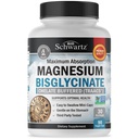 Magnezyum Bisglycinate 100% Chelate No-Laxative Etkisi - Maksimum Abhidrasyon & Bioavailability, Full Reffered - Sağlıklı Enerji Kas Bone & Ortak Destek - Non-GMO Projesi Doğrulandı - 90 ct