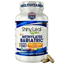Shiny Leaf Bariatric Multivitamin Without Iron - Vitamins for Gastrik Bypass & arms, 1 Daily Capsule W Vitamin A, C, D, Biotin, çinko, B12, K, Vegetarian, Soy-Free, GMP Cert, Made in USA (30 Ct.)