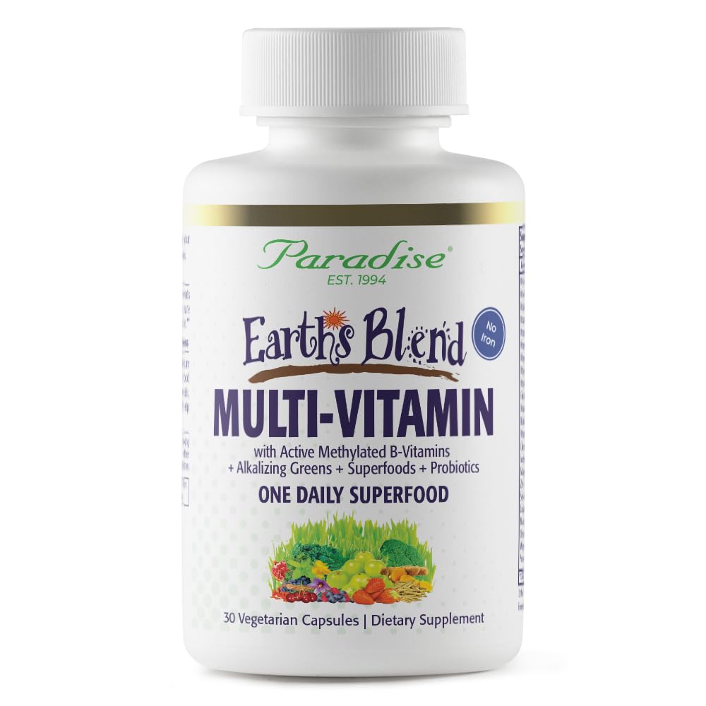 Cennet Herbs Dünya'nın Erkekler için Günlük Multivitamin Bir Kez, Demir, 48 Organik Superfoods, Probiyotikler, Antioksis, Vitaminler A, B12, C, D, K2, 30 Count