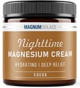 Magnezyum Cream – Nighttime Magnezyum Lotion – Legs, Buttocks, Arms or Chest – Topical Magnezyum Chloride – USA Made and Safe for Kids (Cocoa)