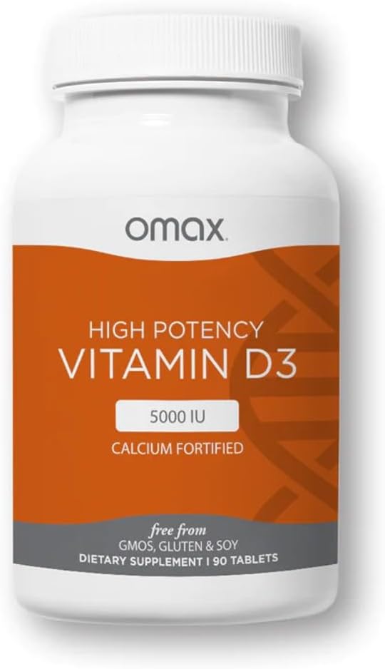 Omax3 Vitamin D3 5000 IU +uba, 90 günlük Supply, Güçlü Bones, Muscles & Ortaklar, Kalp Sağlığı, Immunity, Non GMO, No Gluten, No Soy (Yeni Ambalaj) - 90 Tabletler (90)