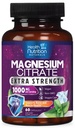 Magnezyum Citrate Capsules 1000 mg - Max Abors Magnezyum Toz için, Nerve, Bone and Heart Health Support, High Abxia Citrate Complex, Gluten Free, Non-GMO - 60 Capsules