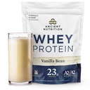 Eski Beslenme Çimi Fed Whey Protein, 23g protein, Hydrolyzed Collagen,, Organik Rejeneratif A2/A2 Süt Protein (35 Hizmet, Vanilla Bean)