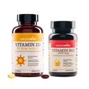 NatureWise Vitamin D3 2000iu 360 Kont ve B12 100006 için 60 Softgels, Immune Support ve Sağlıklı Kas Fonksiyonu