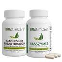 BiOptimizers Magnezyum 4, (30 Capsules) & MassZymes 4.0, (120 Capsules) - Doğal Uyku, Beyin ve Digestive Health Support Sche