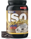 Ultimate Nutrition Whey Protein Isolate Toz Glutamine Kompleksi, ISO Sensation 93 - Whey Protein Tozu Gelişmiş Kurtarma için Eklenmiş Colostrum, Immunity & Gut Health - Kurabiyeler N Cream, 2lbs