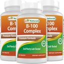 En İyi Doğallar B 100 Komplek 120 Tablet (B Kompleks Vitaminleri) (120 Kont (Pack of 3))