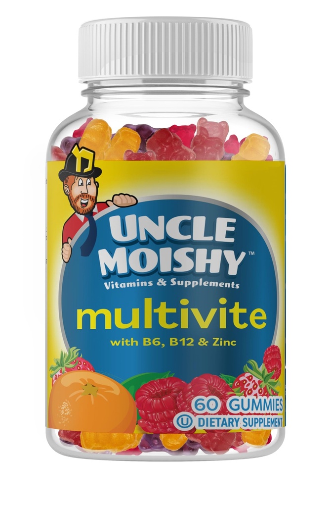 AEE SIXNE Amca Moishy Kosher Çocukları Çok-Vitamin Mineral Jellies with Choline 60 Jellies