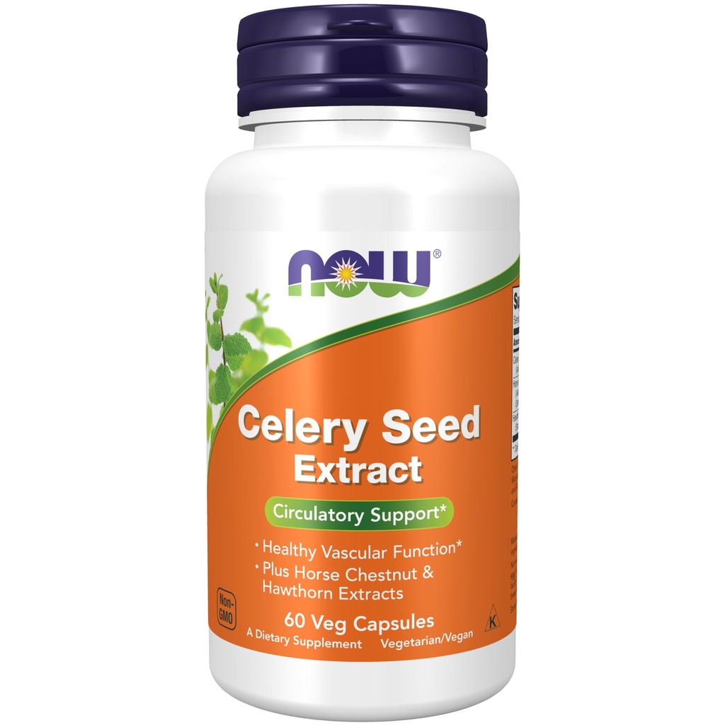 Şimdi Gıdalar Tamamlar, Celery Tohumlama, artı At Chestnut ve Hawthorn Extracts, 60 Veg Capsules
