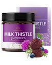 HERBAMAMA Süt Butle Supplement - 1500 mg Süt Butle Tohum Canlı Temizliği için - Vegan, Non-GMO Liver Support with Silybum Marianum - 60 Pectin-Based Blueberry-Flavored Chews